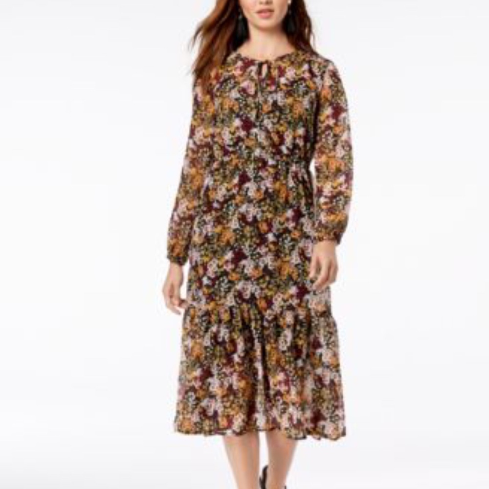 Maison Jules Lace Floral Maxi Dress Size S NWT